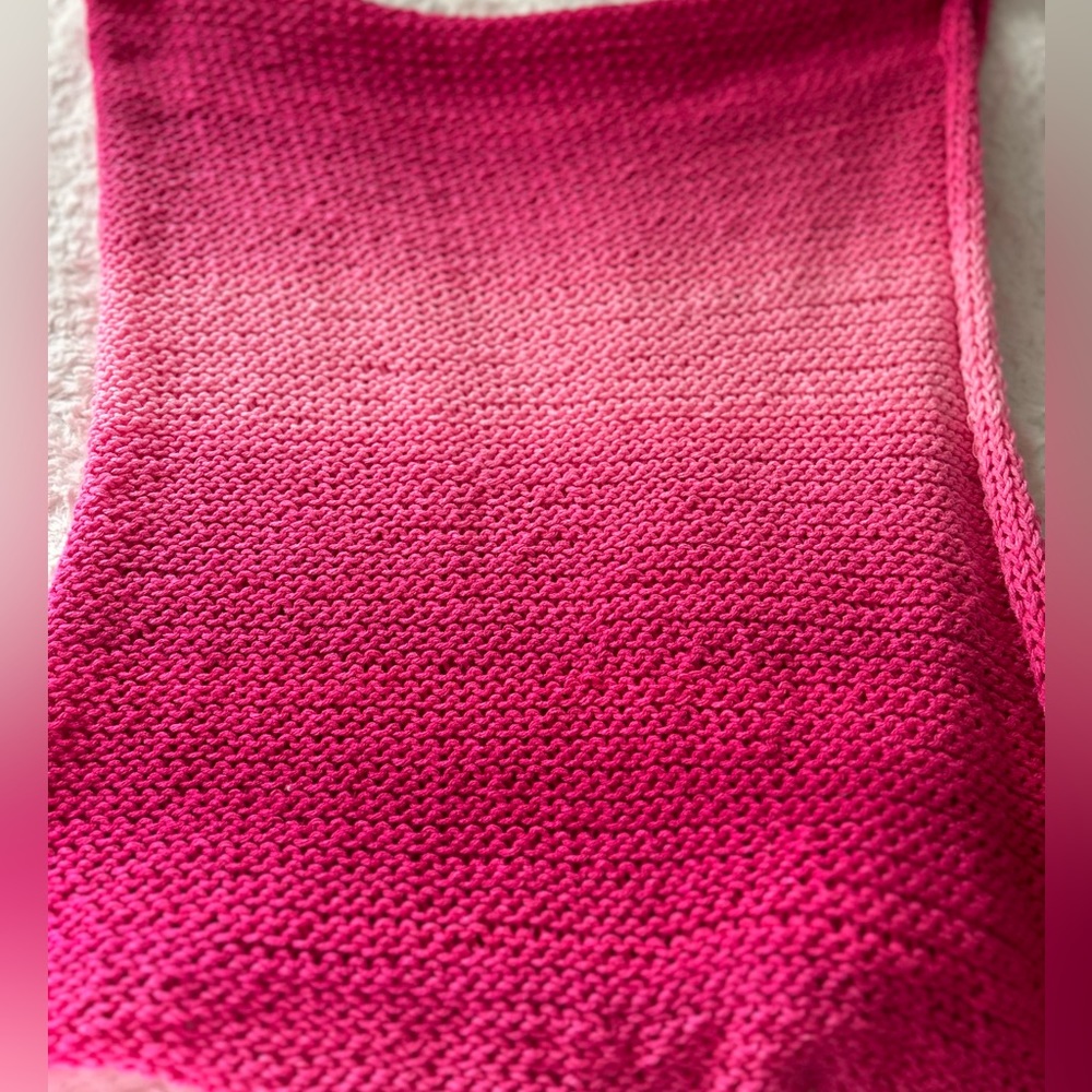 Betsey Johnson, bundle two knit scarfs ombre pink confetti neon rare find🎁⭐️👀 - Picture 13 of 14
